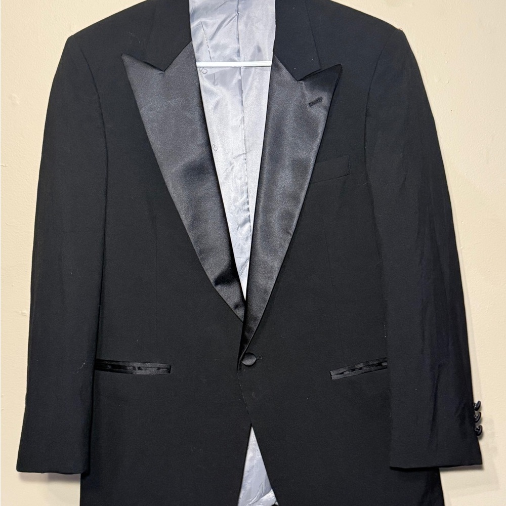 Dior Black Tuxedo Jacket with Satin Lapels